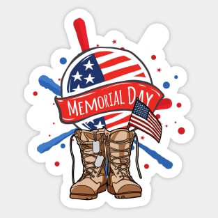 Happy Memorial Day, May 29 Sticker